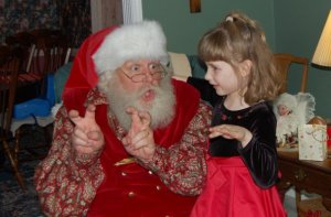 Katy and Santa